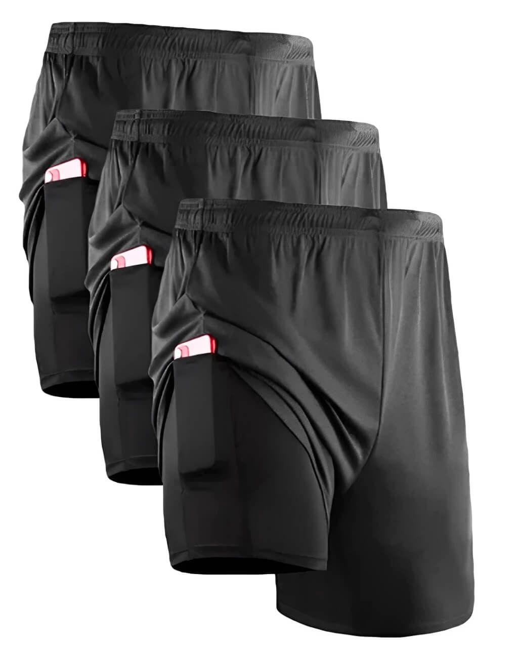 Kit 3 Shorts de Compressão 2 em 1 Active Pro®