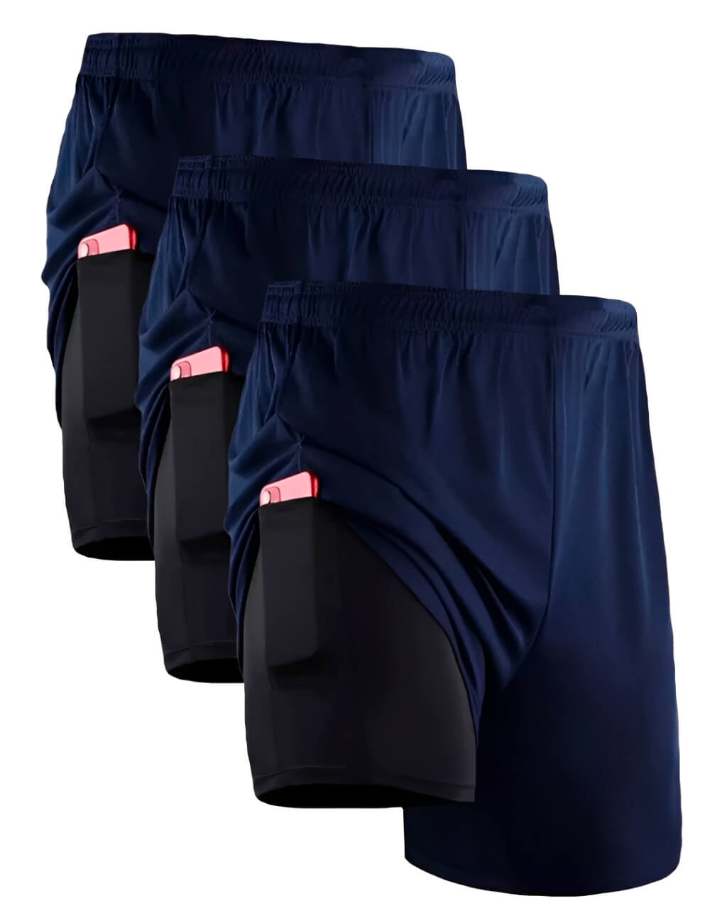 Kit 3 Shorts de Compressão 2 em 1 Active Pro®