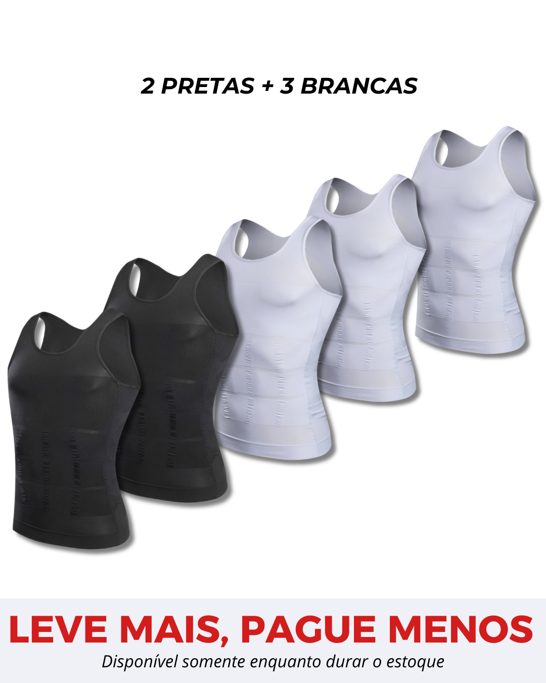 Kit 5 Camisas Fit Shape Pro®