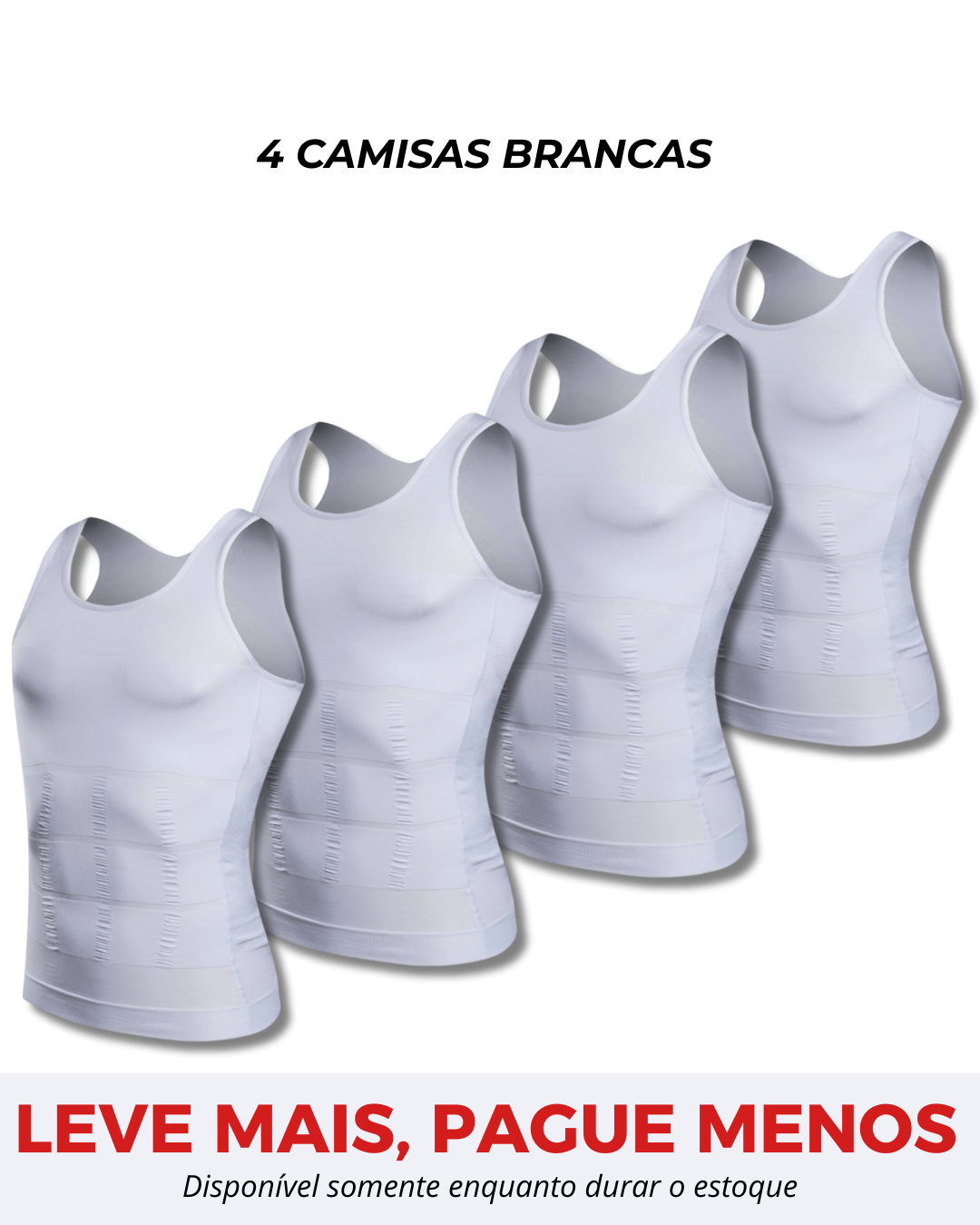 Kit 4 Camisas Fit Shape Pro®
