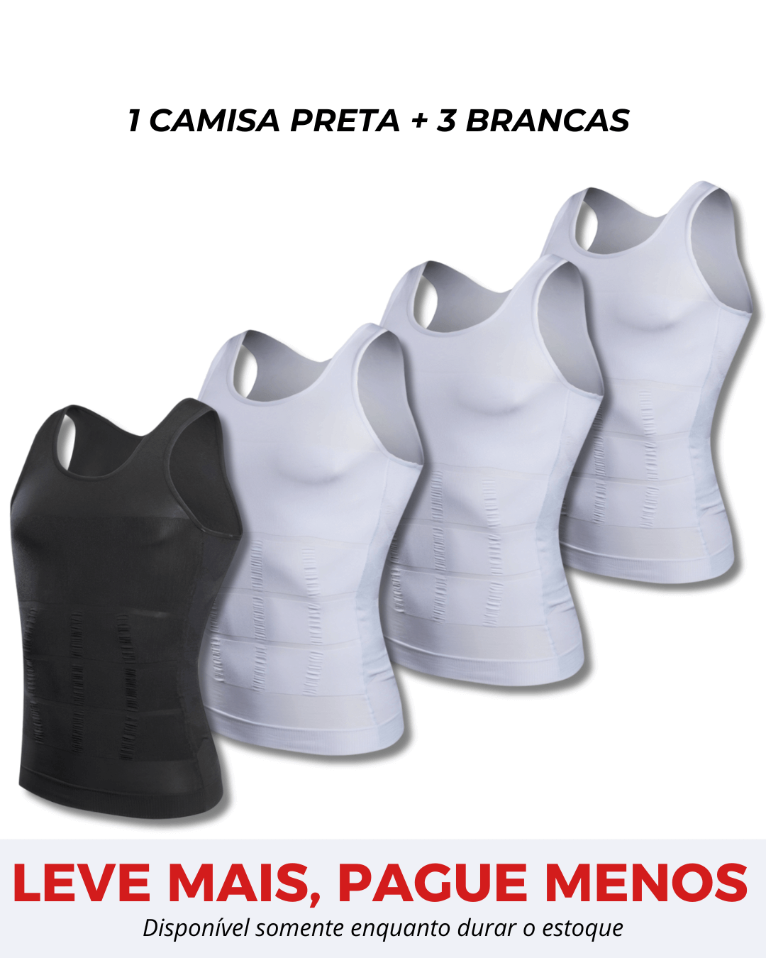 Kit 4 Camisas Fit Shape Pro®