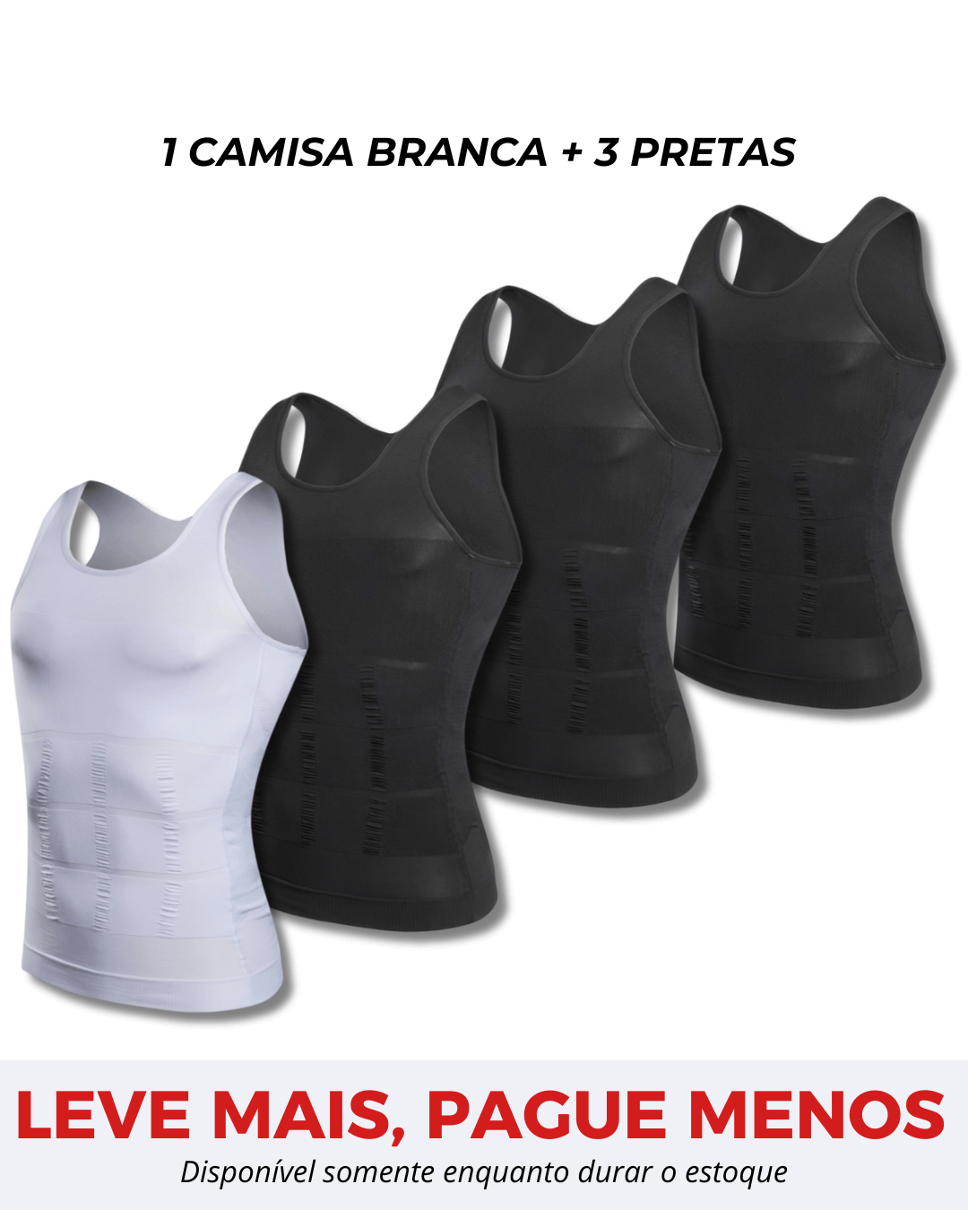 Kit 4 Camisas Fit Shape Pro®