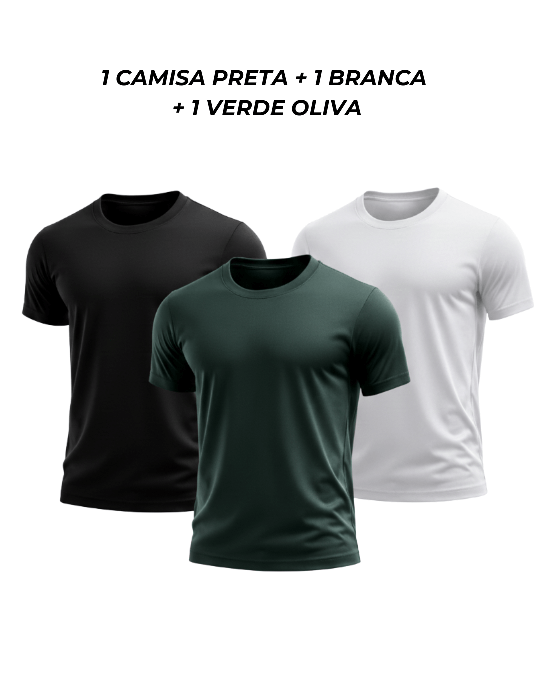 Kit 3 Camisetas Masculinas Dry Active Pro