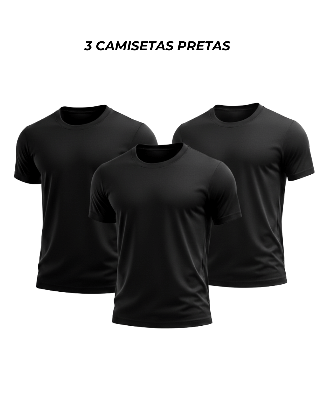 Kit 3 Camisetas Masculinas Dry Active Pro