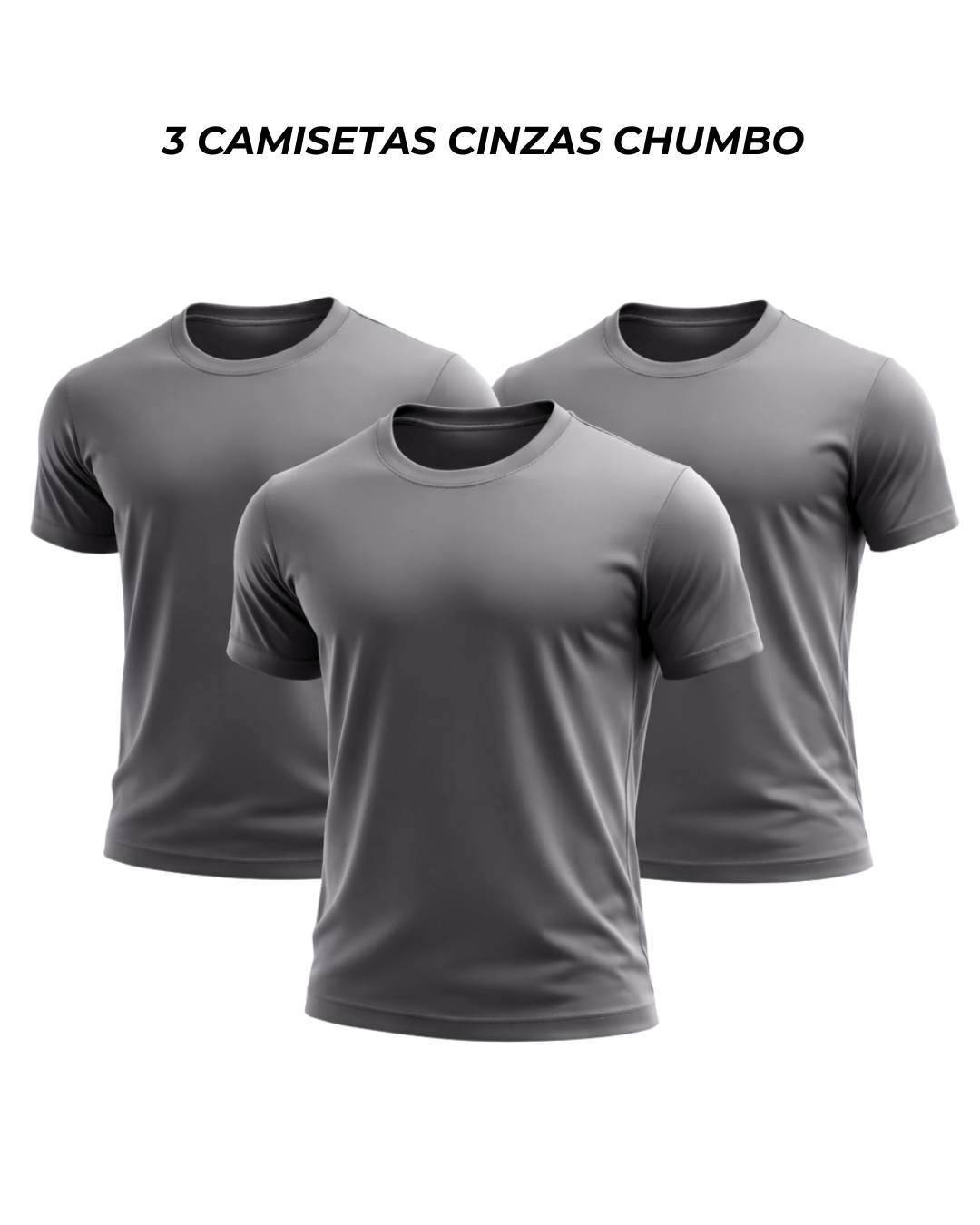 Kit 3 Camisetas Masculinas Dry Active Pro