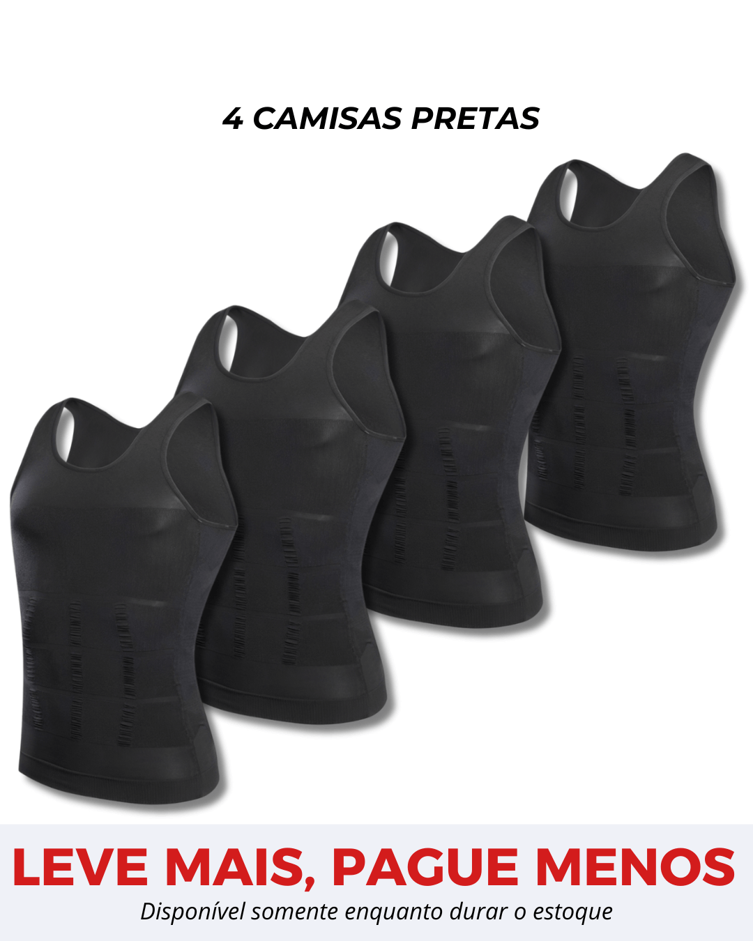 Kit 4 Camisas Fit Shape Pro®