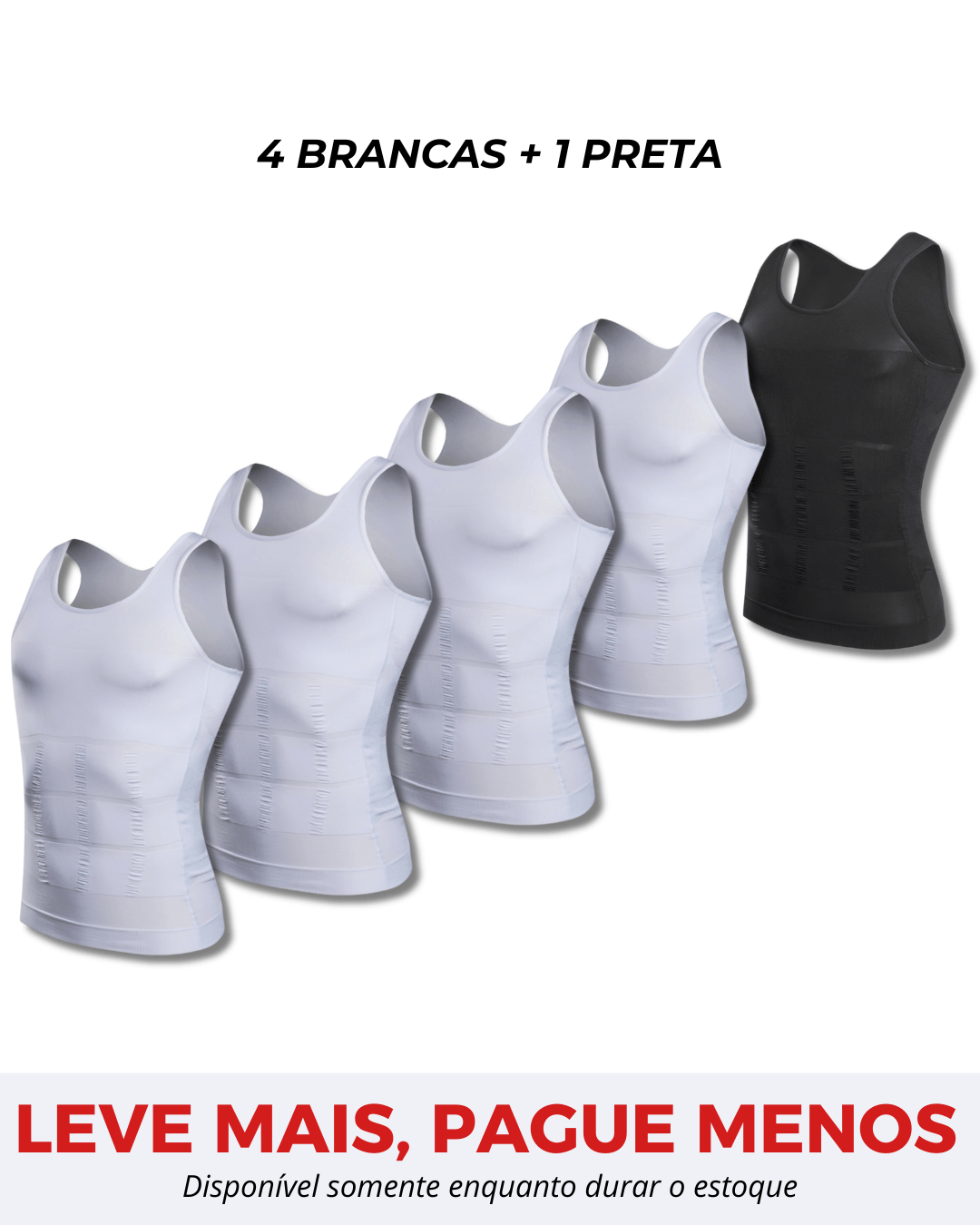 Kit 5 Camisas Fit Shape Pro®