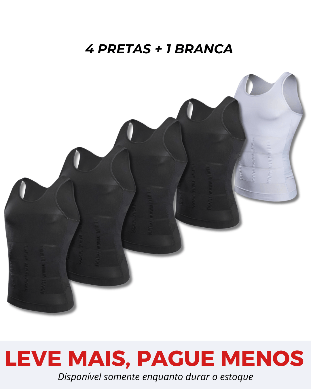 Kit 5 Camisas Fit Shape Pro®