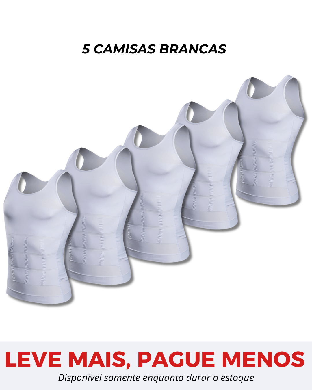 Kit 5 Camisas Fit Shape Pro®