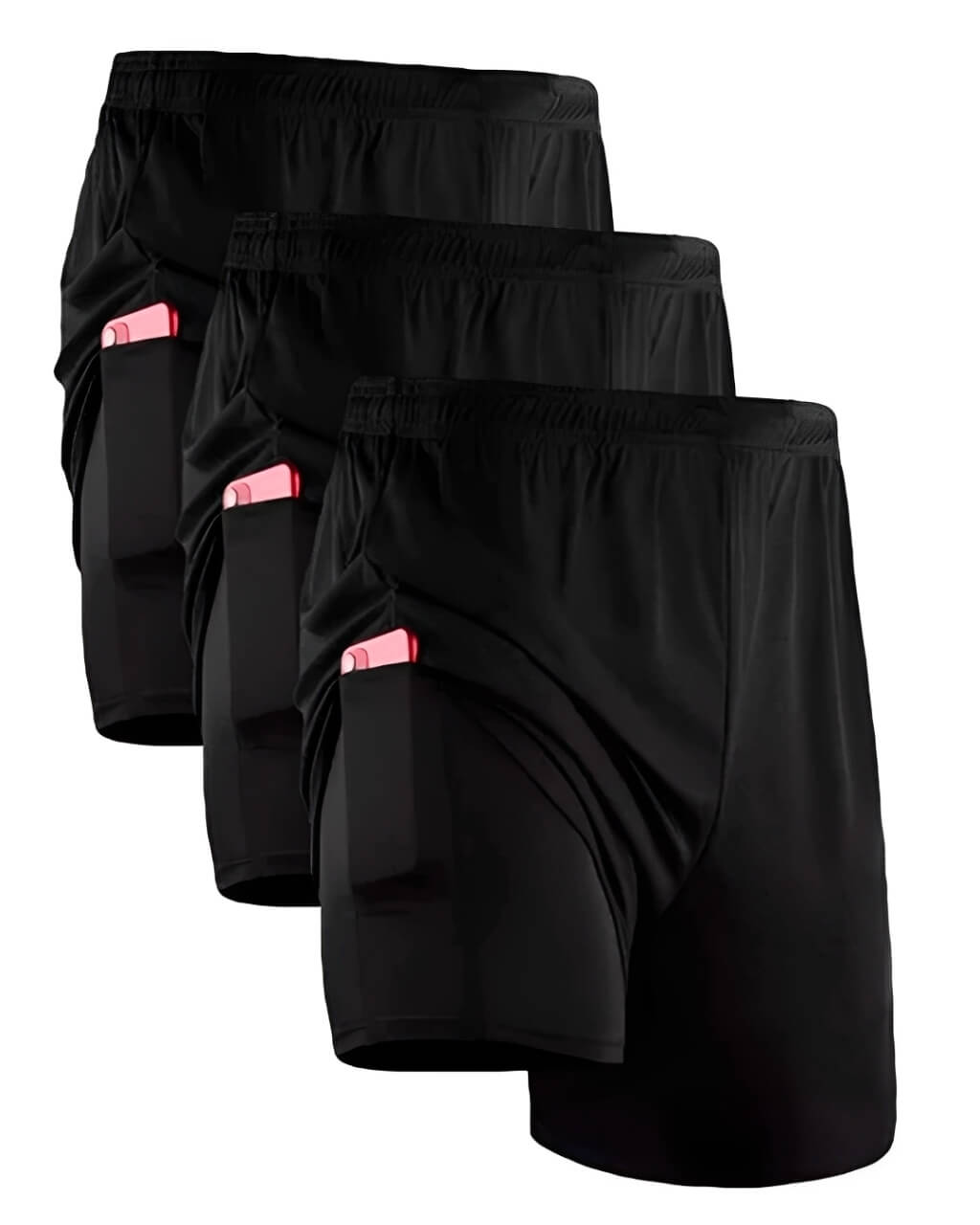 Kit 3 Shorts de Compressão 2 em 1 Active Pro®