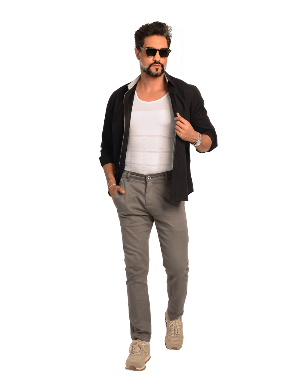 Camisa Masculina de Compressão Ultrafina Fit Shape Pro® + BRINDE