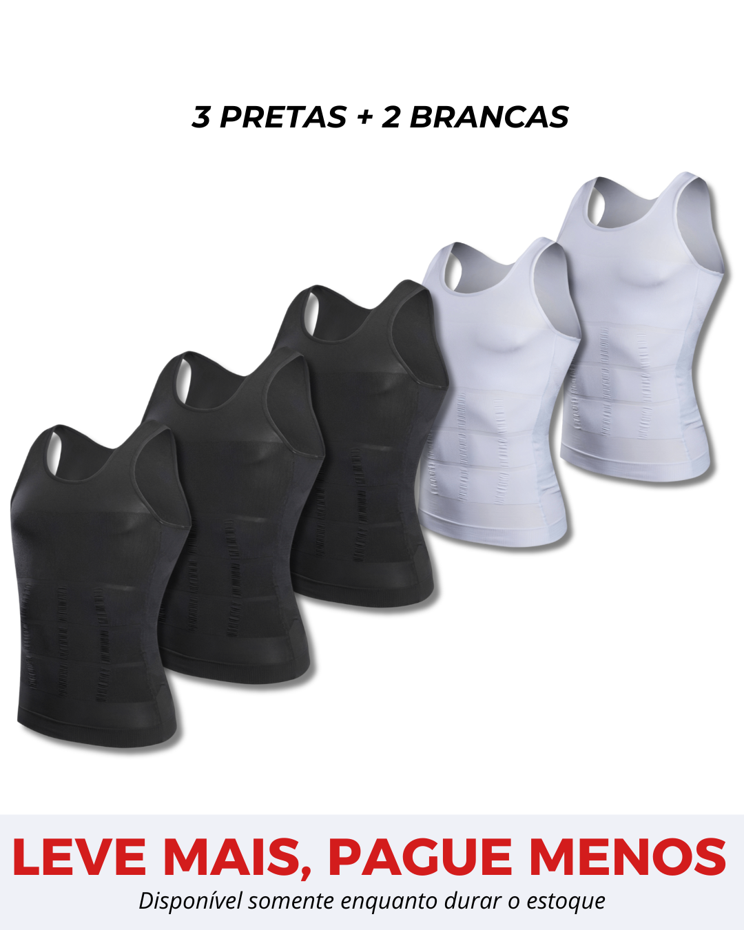 Kit 5 Camisas Fit Shape Pro®