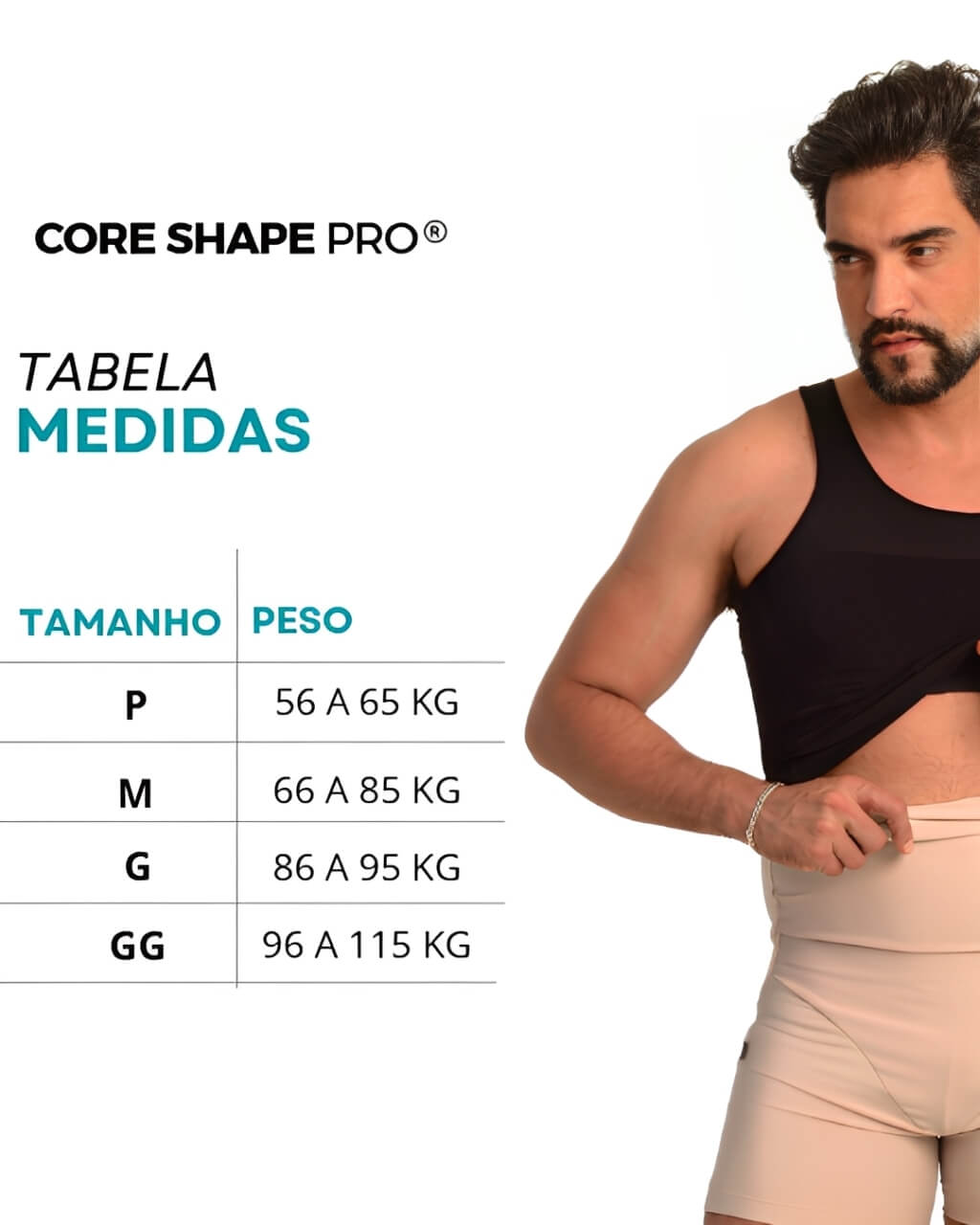 Short Masculino de Compressão Core Shape Pro®