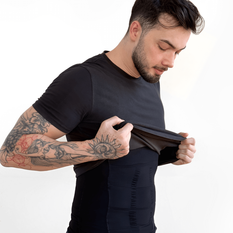 Camisa Masculina de Compressão Ultrafina Fit Shape Pro®